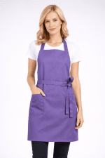 Premium Keten Kumaş Önlük | Kalın Kuşak | Crossback - Görsel 5