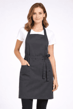 Premium Keten Kumaş Önlük | Kalın Kuşak | Crossback - Görsel 7