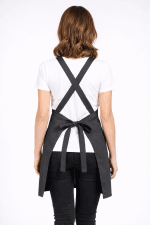 Premium Keten Kumaş Önlük | Kalın Kuşak | Crossback - Görsel 8