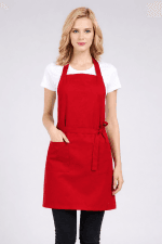 Premium Keten Kumaş Önlük | Kalın Kuşak | Crossback