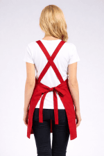 Premium Keten Kumaş Önlük | Kalın Kuşak | Crossback - Görsel 4