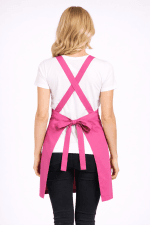 Premium Keten Kumaş Önlük | Kalın Kuşak | Crossback - Görsel 12