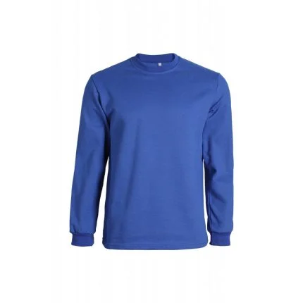 Sıfır Yaka Sax Mavi Sweatshirt | 2 iplik