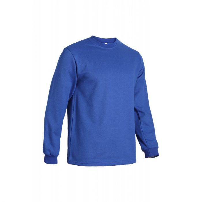 Sıfır Yaka Sax Mavi Sweatshirt | 2 iplik - Görsel 2