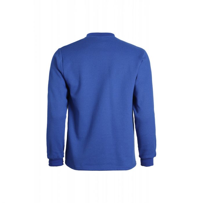 Sıfır Yaka Sax Mavi Sweatshirt | 2 iplik - Görsel 3