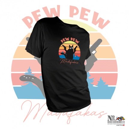 Pew Pew Madafakas Cat | Unisex Tişört