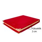 Kadife Kutulu Plaket | 15cm*20cm | Kırmızı - Görsel 2