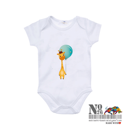 Baby Zürafa | Baskılı Bebek Body