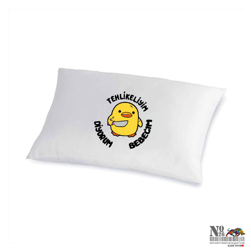 tehlikeliyim-yastık 50x70 cm Yastık Kılıfı | Tehlikeliyim Diyorum Bebeğim - Görsel 1