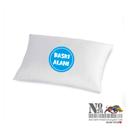 50x70 cm Yastık Kılıfı | Size Özel Baskı Alanı | Fermuarlı