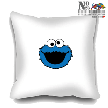 50x50 cm Yastık Kılıfı | Kurabiye Canavarı