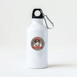 Kancalı Beyaz Su Matarası | 600 ml | Bcause fck you