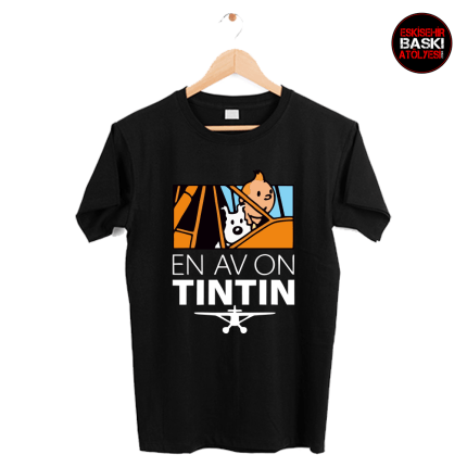 Tenten'in Maceraları | Unisex Tişört | En Av On TINTIN