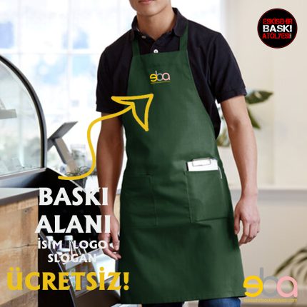 Premium Duck Kumaş Önlük | Haki