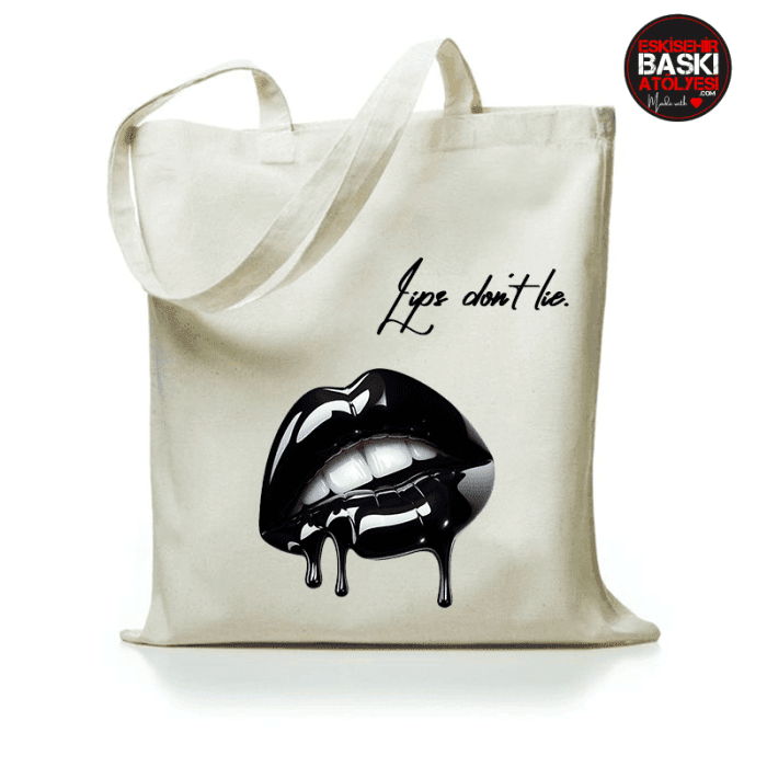 Lips Don't Lie - Dudaklar Yalan Söylemez - Ham Bez Çanta - Görsel 1
