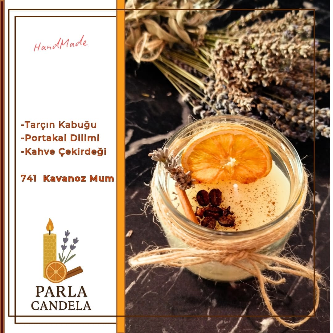 741 Parla Candela El Yapımı Kavanoz Mum Set - 741 - Görsel 1