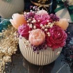 Parla Candela El Yapımı Goncagül  Buketi | Vazolu