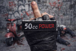 50cc Power Nakış Patch – Motorcu Arması Biker Yama
