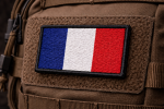 Fransa Bayrağı Nakış Arma Patch (7x4 cm) – Velcro / Cırtlı - Görsel 2