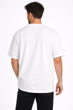 Premium Oversize Tişört – 240 GSM %100 Pamuk / Compact Penye | Beyaz - Görsel 3